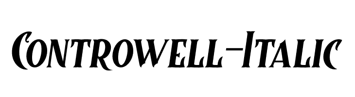 Controwell-Italic  नि: शुल्क फ़ॉन्ट्स डाउनलोड