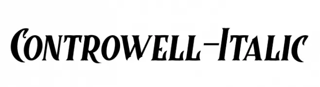 Controwell-Italic  नि: शुल्क फ़ॉन्ट्स डाउनलोड