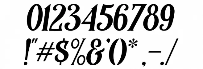 Controwell-Italic Font OTHER CHARS