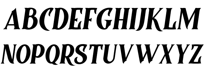 Controwell-Italic Font LOWERCASE