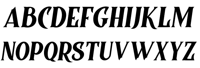 Controwell Italic Font LOWERCASE