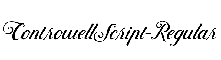 ControwellScript-Regular  font caratteri gratis