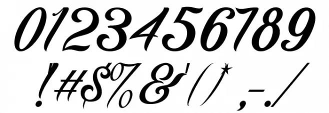 ControwellScript-Regular Font OTHER CHARS