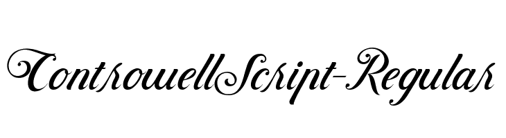 ControwellScript-Regular  नि: शुल्क फ़ॉन्ट्स डाउनलोड
