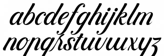 ControwellScript-Regular フォント 小文字