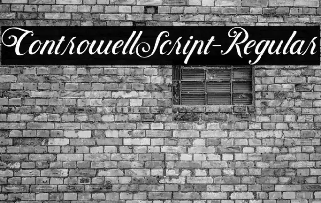 ControwellScript-Regular Font examples