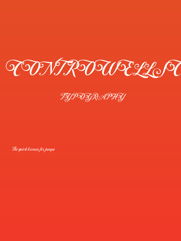 ControwellScript-Regular Poster