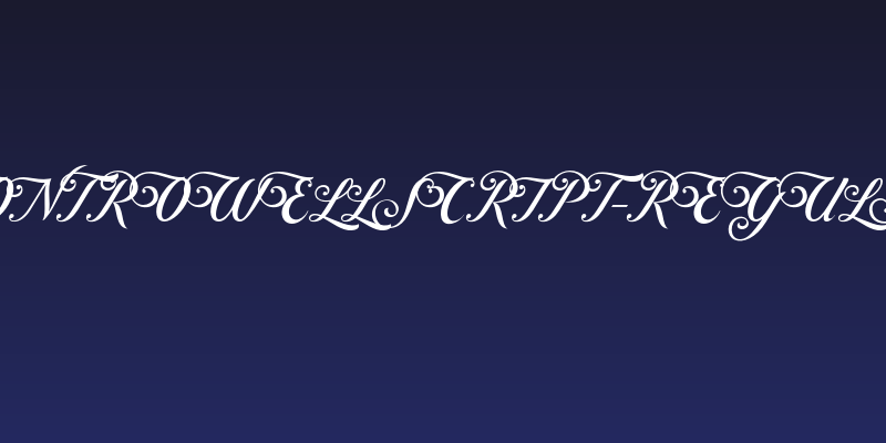 ControwellScript-Regular Social Header
