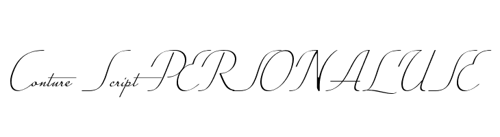 Conture Script PERSONAL USE  لخطوط تنزيل