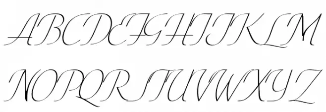 Conture Script PERSONAL USE Schriftart Groß