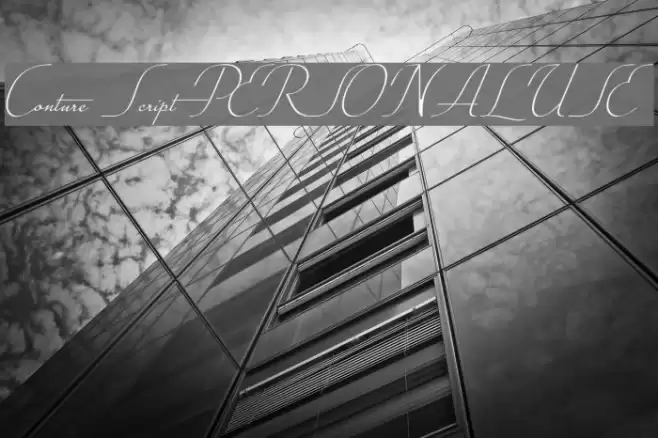 Conture Script PERSONAL USE Font examples