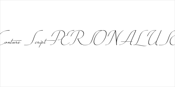 Conture Script PERSONAL USE Logo