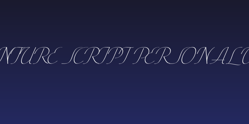 Conture Script PERSONAL USE Social Header