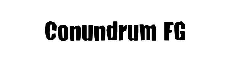 Conundrum FG  baixar fontes gratis