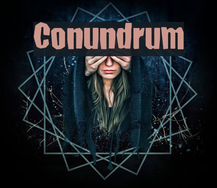 Conundrum Font examples