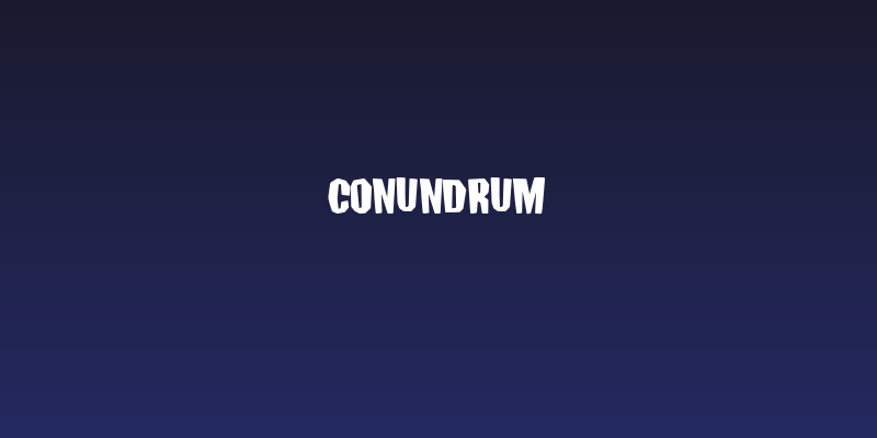 Conundrum Social Header