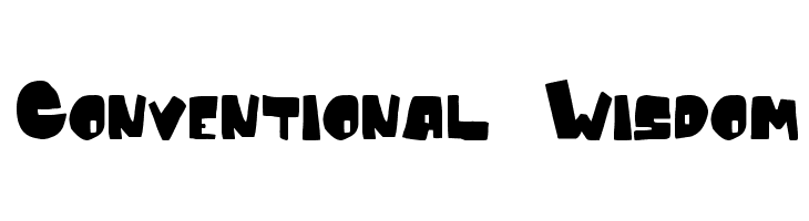 Conventional Wisdom  フリーフォントのダウンロード
