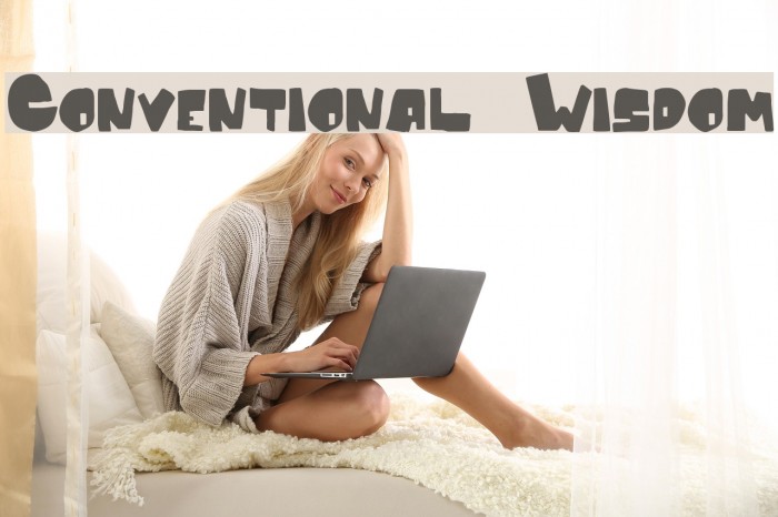 Conventional Wisdom Font examples