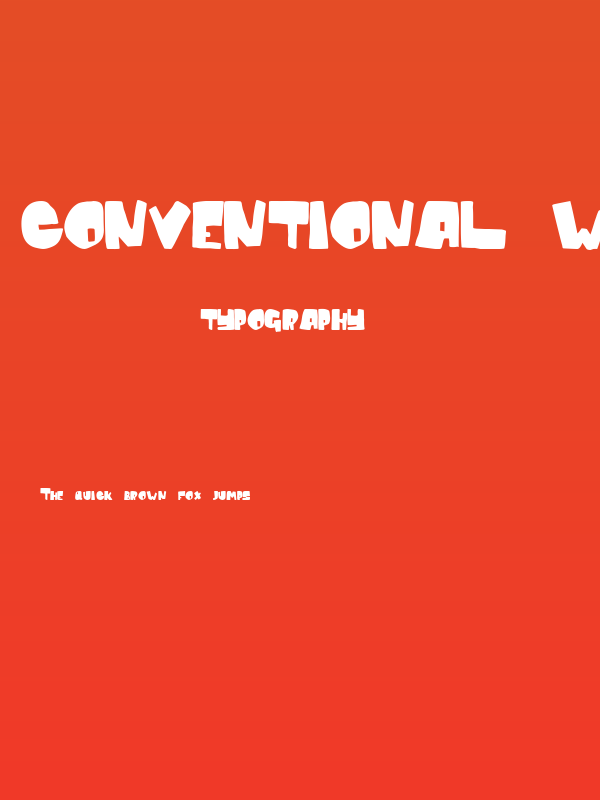 Conventional Wisdom Poster