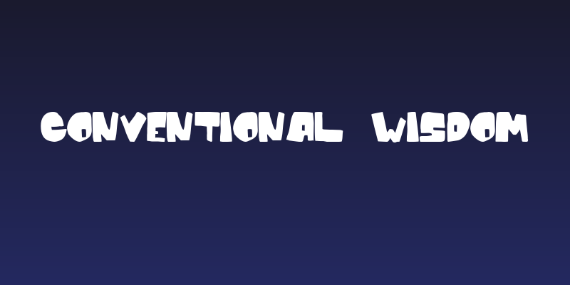 Conventional Wisdom Social Header