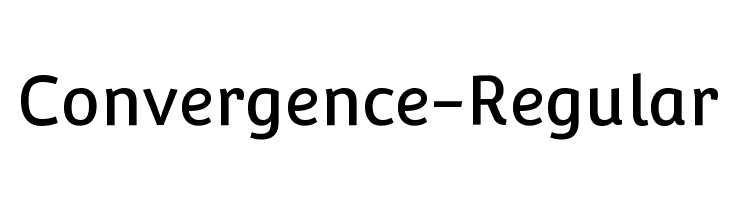 Convergence-Regular Font