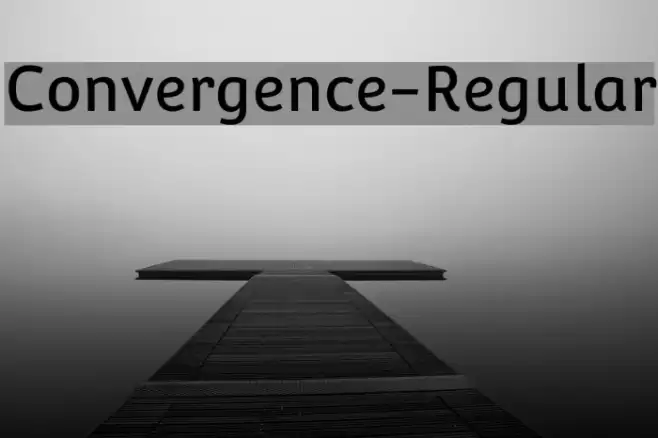 Convergence-Regular Font examples