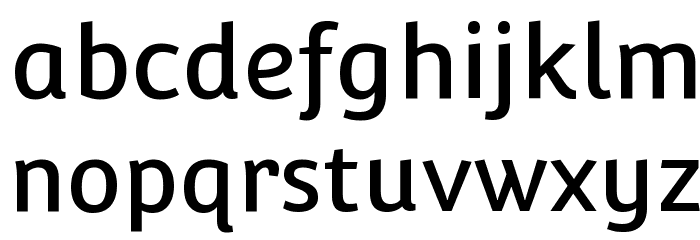 Convergence-Regular Font LOWERCASE