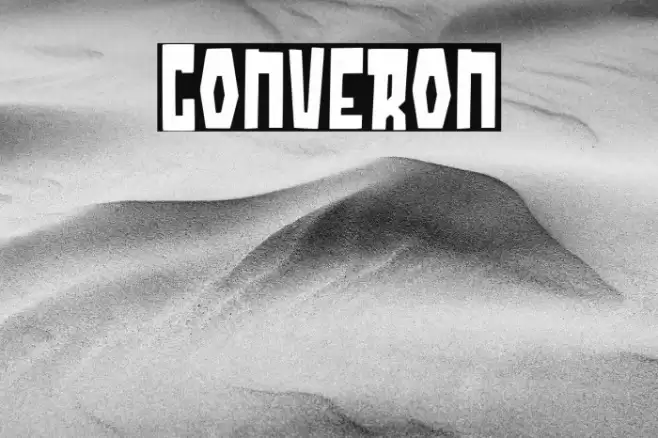 Converon फ़ॉन्ट examples