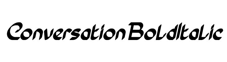 Conversation Bold Italic  免费字体下载