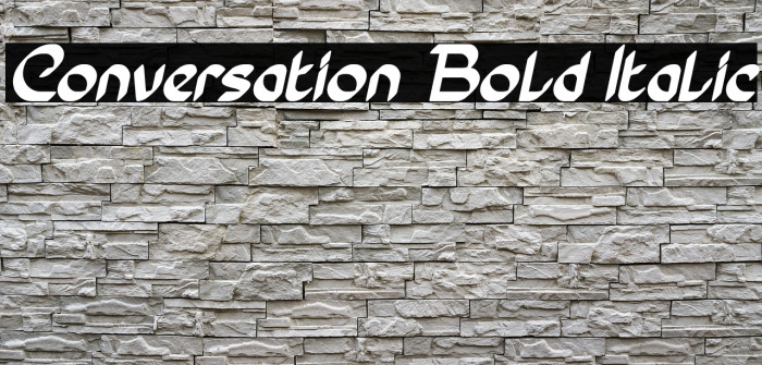 Conversation Bold Italic Example 3