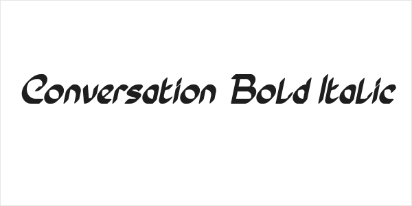Conversation Bold Italic Logo