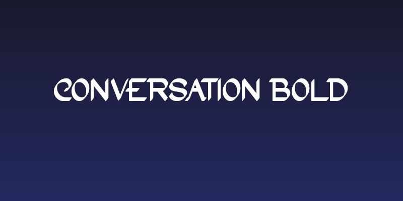 Conversation Bold Social Header
