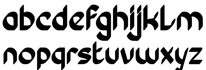 Conversation Bold Font LOWERCASE