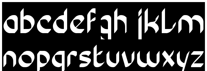 Conversation-Inverse Font LOWERCASE