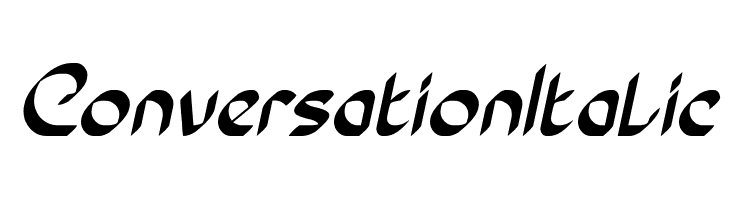 Conversation Italic  免费字体下载
