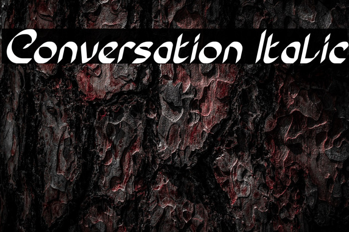Conversation Italic Example 1