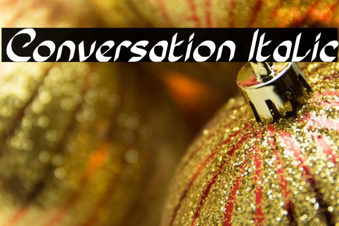 Conversation Italic Example 2