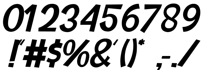 Conversation Font OTHER CHARS