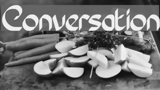Conversation Font examples
