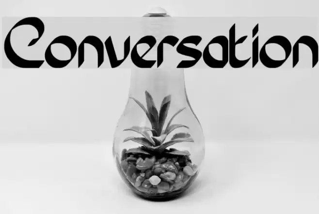 Conversation Font examples