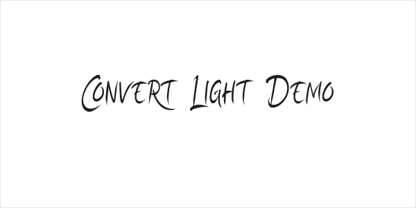 Convert Light Demo Logo