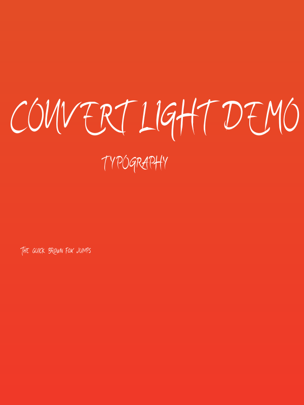 Convert Light Demo Poster