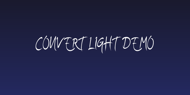 Convert Light Demo Social Header