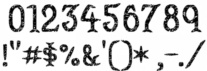 Convincing Pirate Font OTHER CHARS