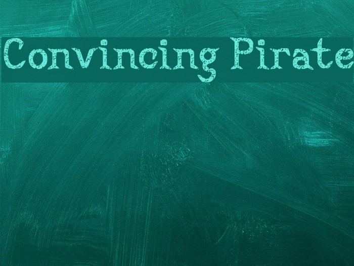 Convincing Pirate Font examples