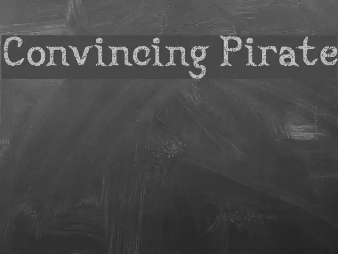 Convincing Pirate Font examples