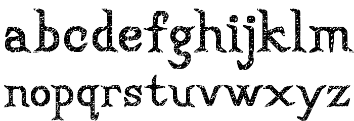 Convincing Pirate Font LOWERCASE