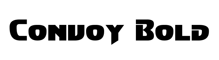 Convoy Bold  Frei Schriftart Herunterladen