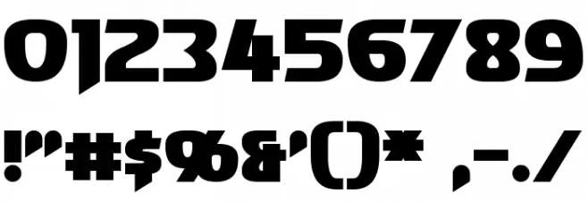 Convoy Bold Font OTHER CHARS