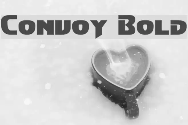 Convoy Bold Font examples